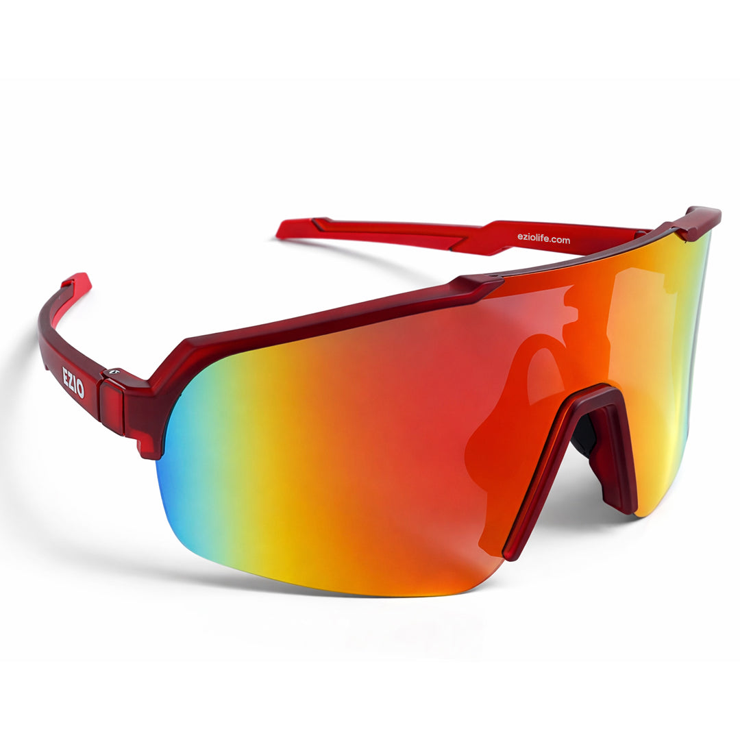 Red Kanab Mirrored Sport Sunglasses | Ezio Life – Ezio Life®