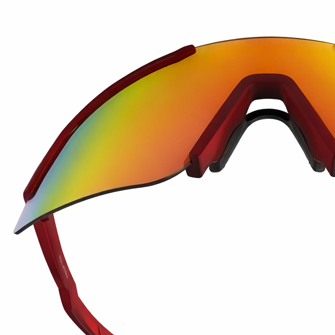 Red Kanab Mirrored Sport Sunglasses | Ezio Life – Ezio Life®