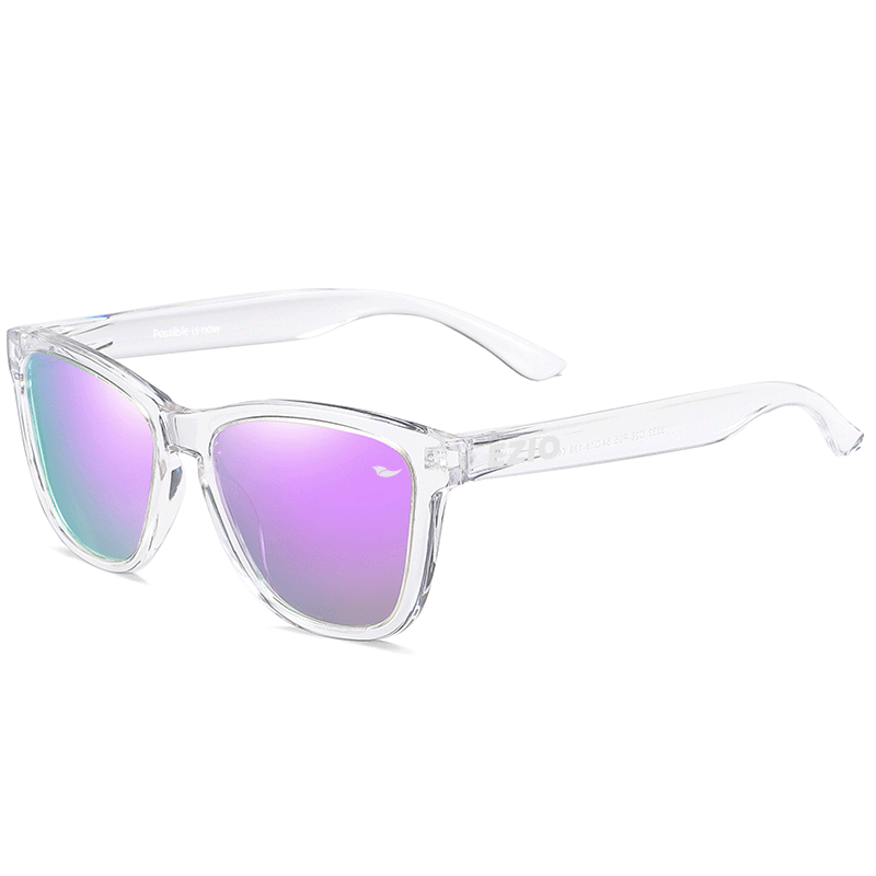 Transparent Purple Moab - Polarized Eco-Friendly Sunglasses for Adventures